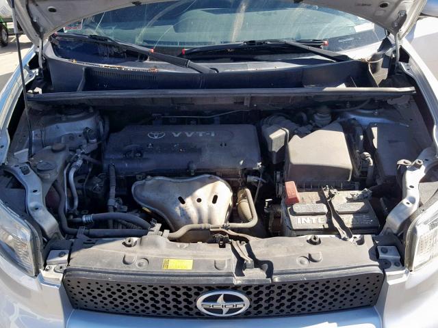 JTLKE50E181038463 - 2008 TOYOTA SCION XB 银色 照片 7