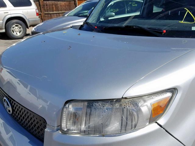 JTLKE50E181038463 - 2008 TOYOTA SCION XB 银色 照片 9