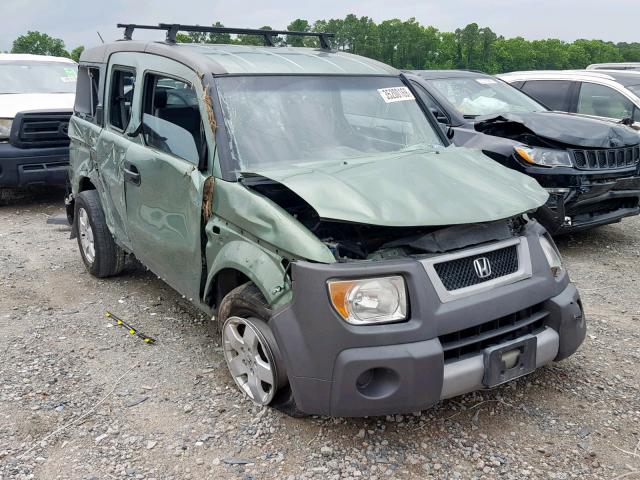 5J6YH28573L038796 - 2003 HONDA ELEMENT EX GREEN photo 1