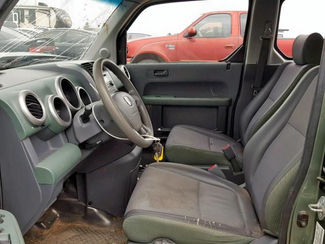 5J6YH28573L038796 - 2003 HONDA ELEMENT EX GREEN photo 5