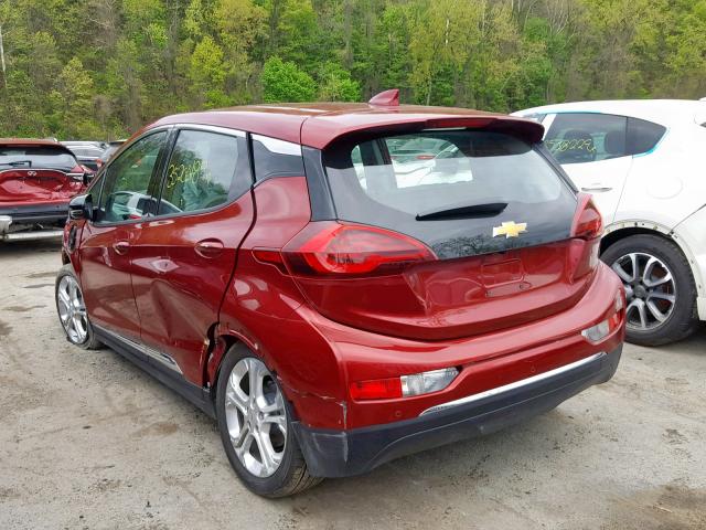 1G1FW6S04J4111808 - 2018 CHEVROLET BOLT EV LT YELLOW photo 3