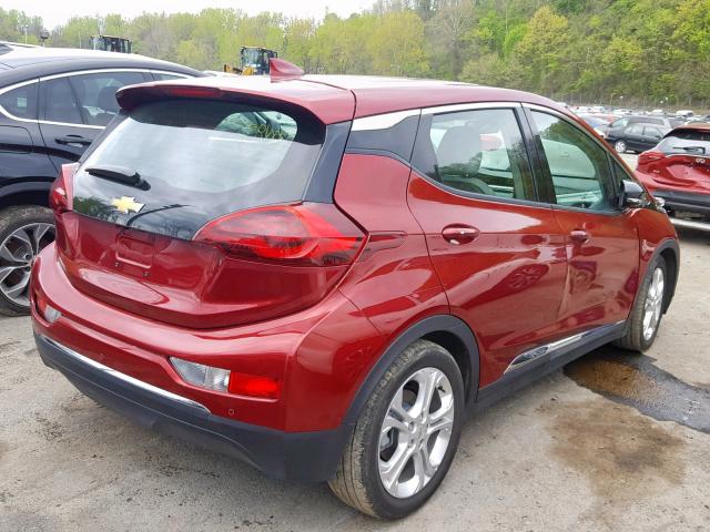 1G1FW6S04J4111808 - 2018 CHEVROLET BOLT EV LT YELLOW photo 4