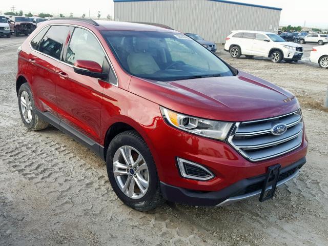 2FMPK3J91GBC24647 - 2016 FORD EDGE SEL RED photo 1