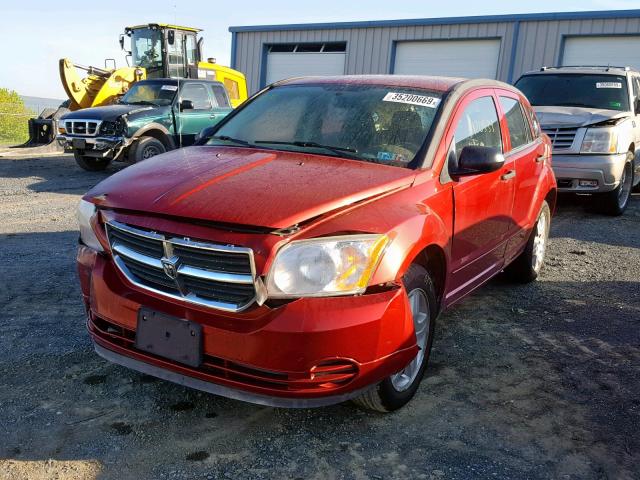 1B3JB48B77D502424 - 2007 DODGE CALIBER SX RED photo 2