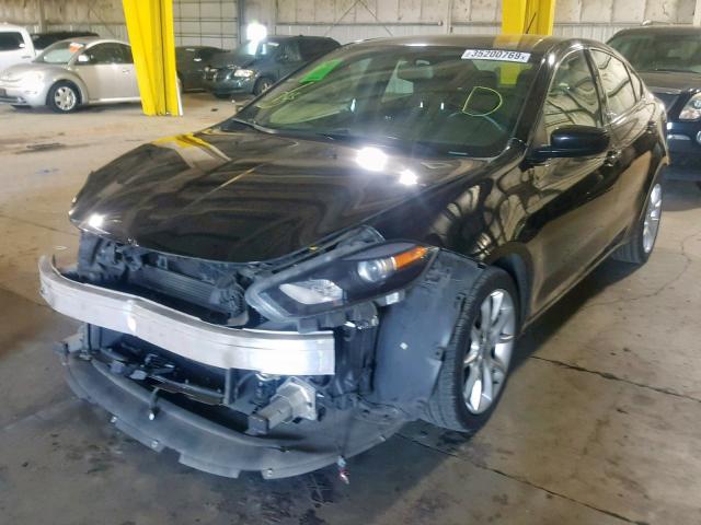 1C3CDFBA3DD184718 - 2013 DODGE DART SXT BLACK photo 2