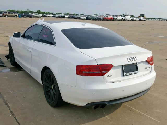 WAUVFAFR8CA004986 - 2012 AUDI A5 PRESTIG WHITE photo 3