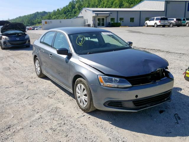 3VW1K7AJ0EM442258 - 2014 VOLKSWAGEN JETTA BASE GRAY photo 1