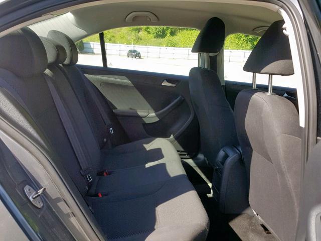 3VW1K7AJ0EM442258 - 2014 VOLKSWAGEN JETTA BASE GRAY photo 6