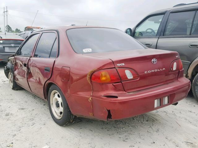 1NXBR12E3XZ299916 - 1999 TOYOTA COROLLA VE MAROON photo 3