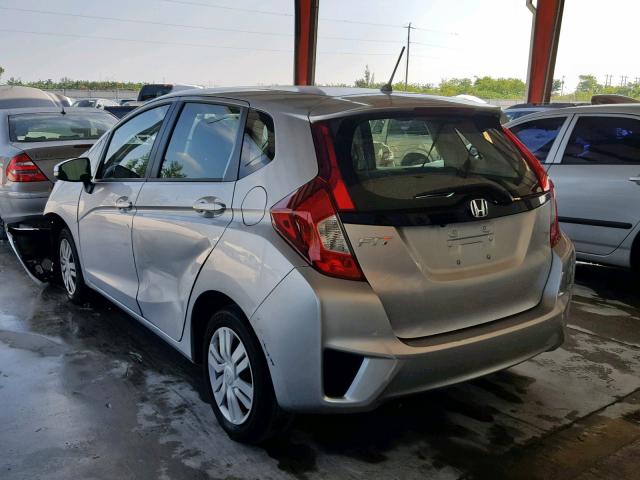 JHMGK5H50GX036485 - 2016 HONDA FIT LX SILVER photo 3