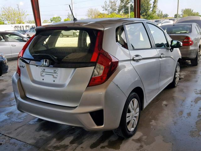 JHMGK5H50GX036485 - 2016 HONDA FIT LX SILVER photo 4