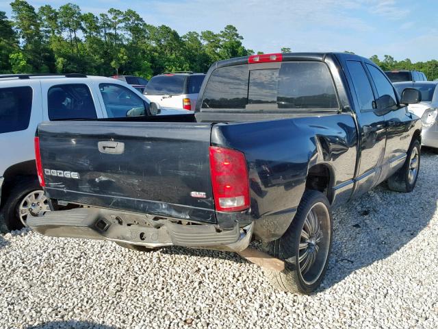 1D7HA18D84J102827 - 2004 DODGE RAM 1500 S BLUE photo 4