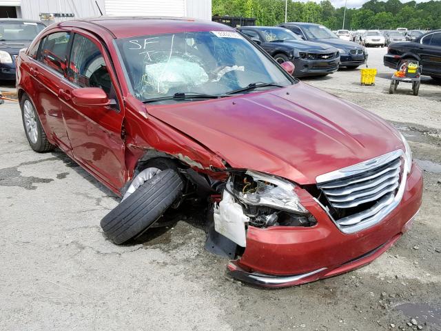 1C3CCBAG8DN724365 - 2013 CHRYSLER 200 LX RED photo 1