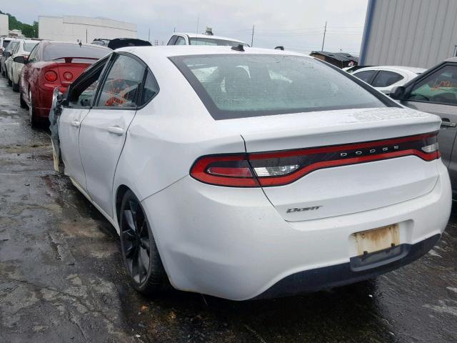 1C3CDFFA4GD819427 - 2016 DODGE DART SXT S WHITE photo 3