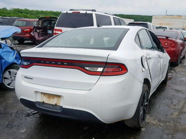 1C3CDFFA4GD819427 - 2016 DODGE DART SXT S WHITE photo 4