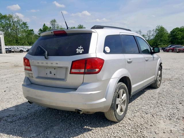 3D4PH1FG0BT516918 - 2011 DODGE JOURNEY MA SILVER photo 4