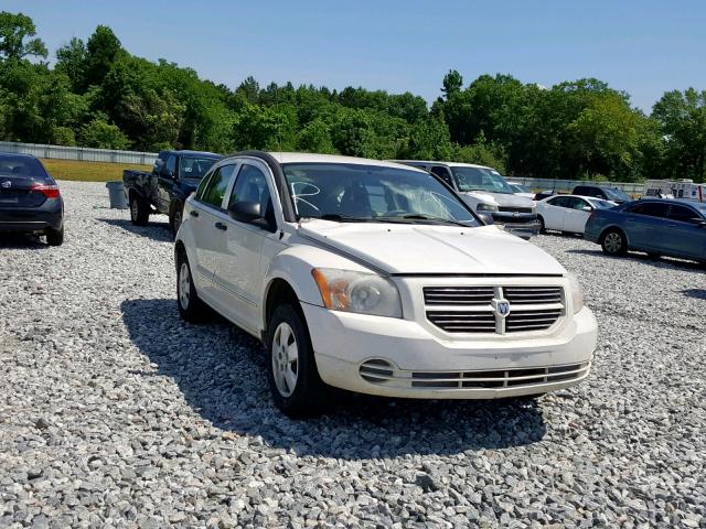 1B3HB28B87D569228 - 2007 DODGE CALIBER WHITE photo 1