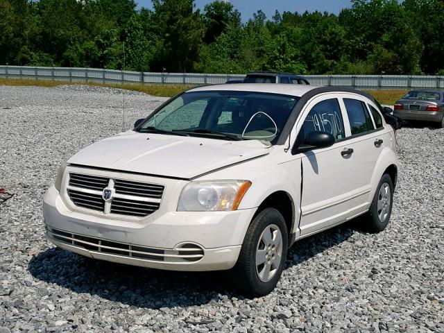 1B3HB28B87D569228 - 2007 DODGE CALIBER WHITE photo 2