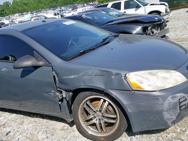 1G2ZH18N474270796 - 2007 PONTIAC G6 GT GRAY photo 9