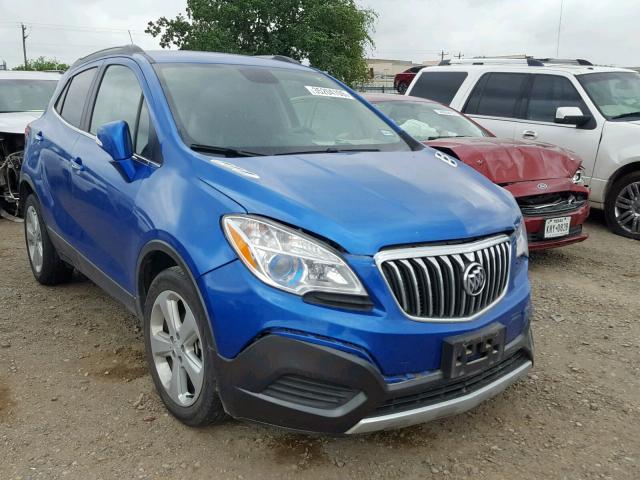 KL4CJASB5GB593684 - 2016 BUICK ENCORE BLUE photo 1