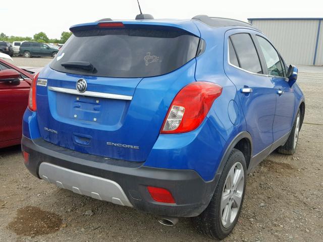 KL4CJASB5GB593684 - 2016 BUICK ENCORE BLUE photo 4