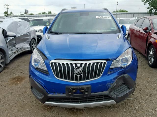 KL4CJASB5GB593684 - 2016 BUICK ENCORE BLUE photo 9