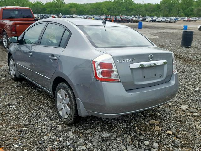 3N1AB6AP0CL632620 - 2012 NISSAN SENTRA 2.0 SILVER photo 3