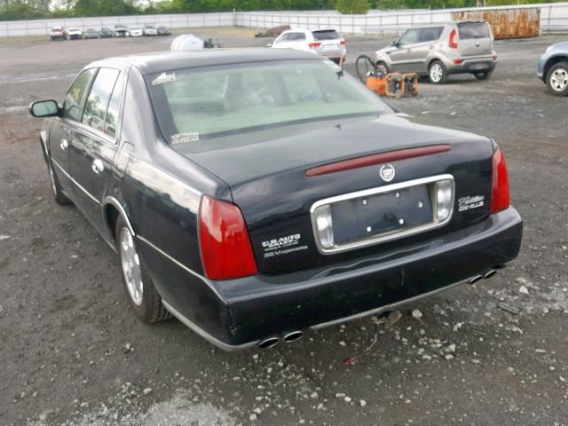 1G6KD54Y12U285624 - 2002 CADILLAC DEVILLE BLACK photo 3