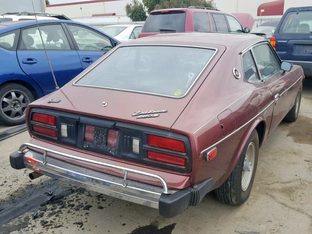 GHLS30122915 - 1978 DATSUN 280Z BROWN photo 4