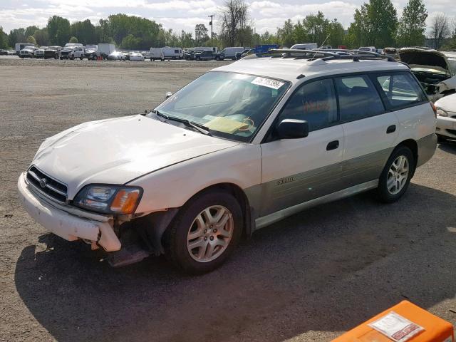 4S3BH6657Y7641785 - 2000 SUBARU LEGACY OUT WHITE photo 2