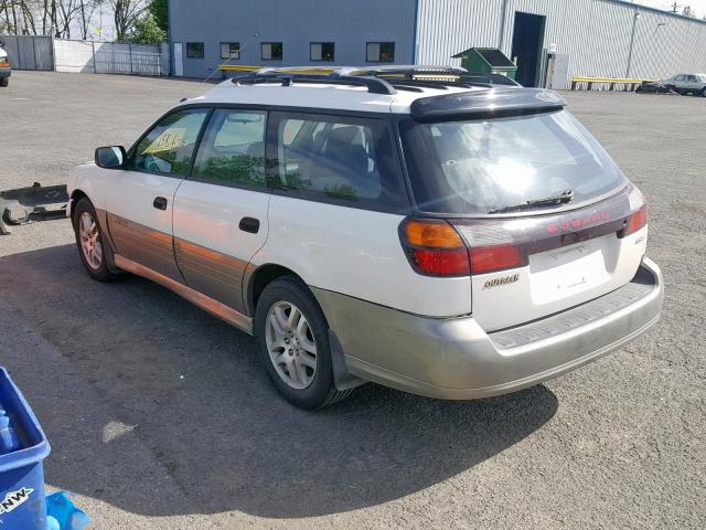 4S3BH6657Y7641785 - 2000 SUBARU LEGACY OUT WHITE photo 3