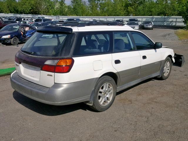 4S3BH6657Y7641785 - 2000 SUBARU LEGACY OUT WHITE photo 4