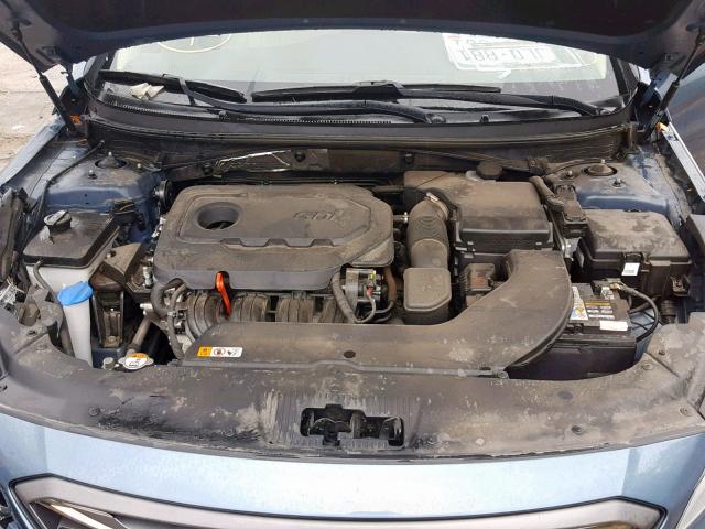 5NPE34AF5GH338577 - 2016 HYUNDAI SONATA SPO BLUE photo 7