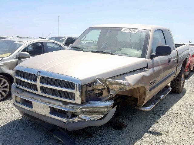 3B7KF236X2M219177 - 2002 DODGE RAM 2500 TAN photo 2