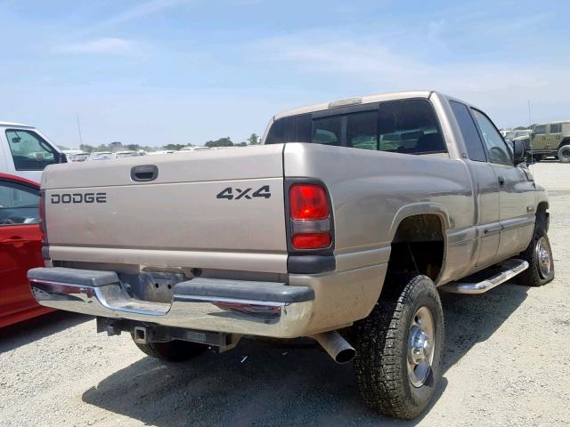 3B7KF236X2M219177 - 2002 DODGE RAM 2500 TAN photo 4