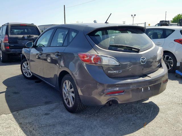 JM1BL1LPXD1735325 - 2013 MAZDA 3 I CHARCOAL photo 3