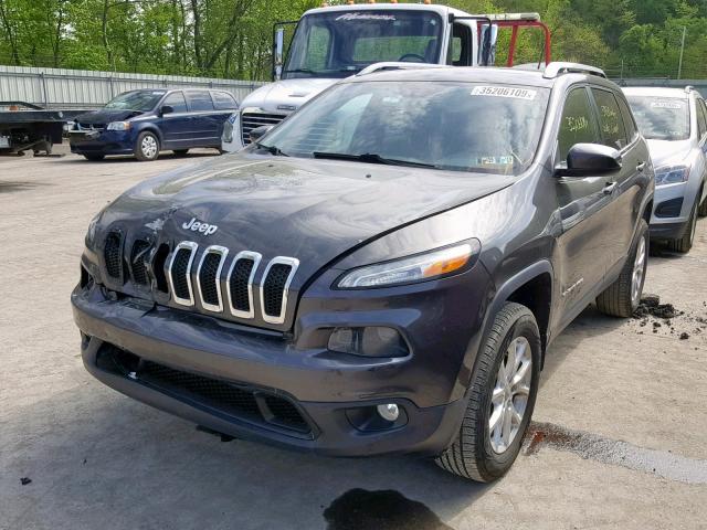 1C4PJMCB6EW243610 - 2014 JEEP CHEROKEE L GRAY photo 2