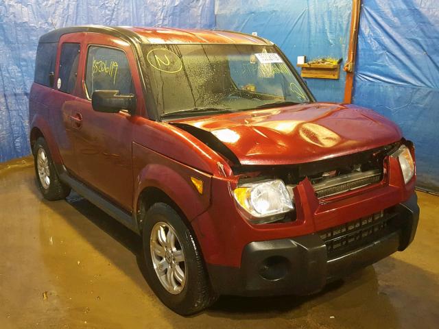 5J6YH28776L018375 - 2006 HONDA ELEMENT EX RED photo 1