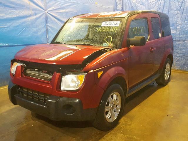 5J6YH28776L018375 - 2006 HONDA ELEMENT EX RED photo 2