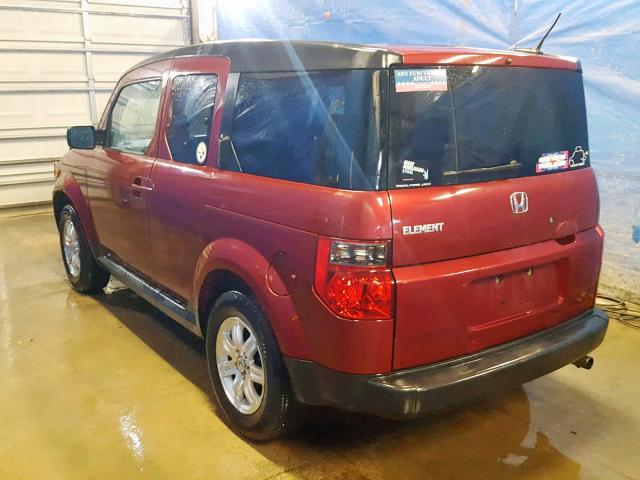 5J6YH28776L018375 - 2006 HONDA ELEMENT EX RED photo 3