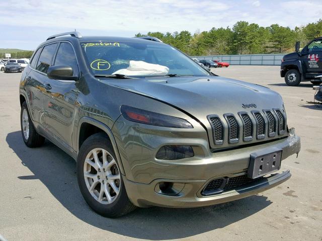 1C4PJMCS9EW296012 - 2014 JEEP CHEROKEE L GREEN photo 1