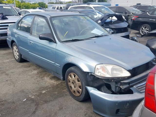 2HGEJ6611YH590336 - 2000 HONDA CIVIC BASE TEAL photo 1