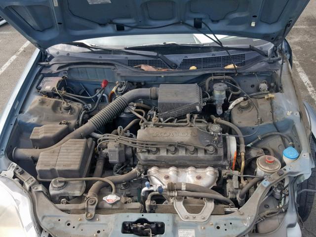 2HGEJ6611YH590336 - 2000 HONDA CIVIC BASE TEAL photo 7