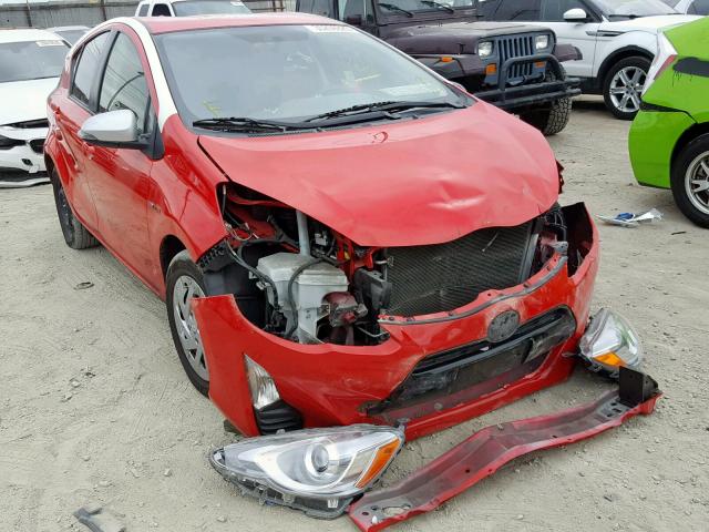 JTDKDTB39G1134290 - 2016 TOYOTA PRIUS C RED photo 1