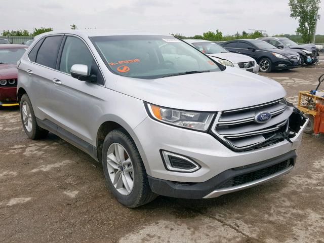 2FMPK3J95JBB73595 - 2018 FORD EDGE SEL SILVER photo 1