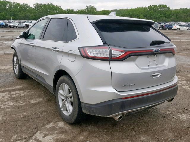 2FMPK3J95JBB73595 - 2018 FORD EDGE SEL SILVER photo 3