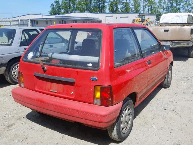 KNJPT06H6N6112726 - 1992 FORD FESTIVA GL RED photo 4