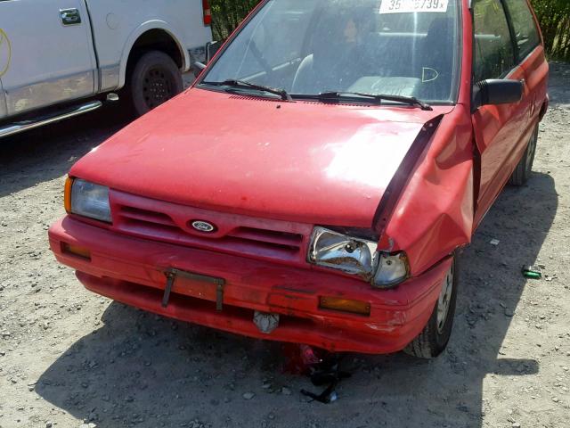 KNJPT06H6N6112726 - 1992 FORD FESTIVA GL RED photo 9