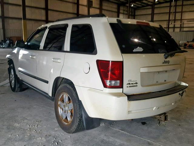 1J8GR48K57C535926 - 2007 JEEP GRAND CHER WHITE photo 3