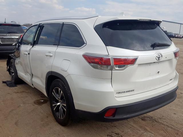 5TDJKRFH3GS240456 - 2016 TOYOTA HIGHLANDER XLE  photo 3